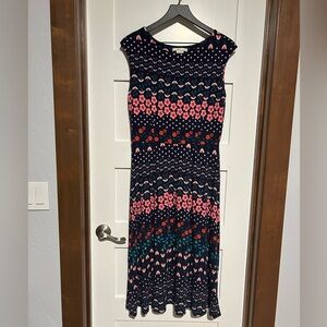 Boden floral jersey midi dress Size 8R